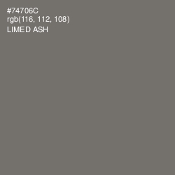 #74706C - Limed Ash Color Image